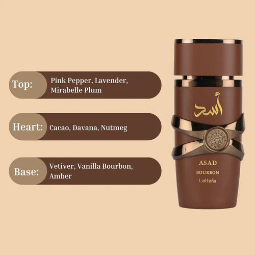 Asad Bourbon EDP Perfume -100ml By Lattafa