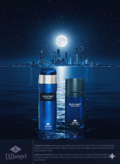 TAD Angel Bleu Nuit Pour Homme EDP 100ml Perfume& Body Spray 200ml Gift Set