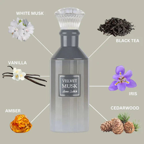 Velvet Musk Eau de Parfum Spray 100ml (3.4 oz) by Lattafa