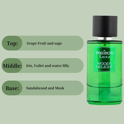 Hamidi MAÎSON LUXE WOODY DELIGHT EDP Perfume - 110ML (Inspired by Jo Malone - Wood Sage & Sea Salt)