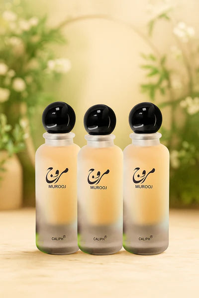3 Pcs Murooj EDP 80ml Perfume By Caliph | Inspired by Ahmed Al Maghribi Marj