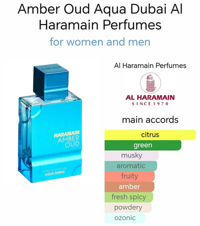 Haramain Amber Oud Aqua Dubai 100ml Extrait De Parfum