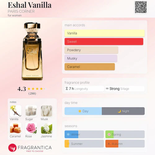 Paris Corner Eshal Vanilla 100ml