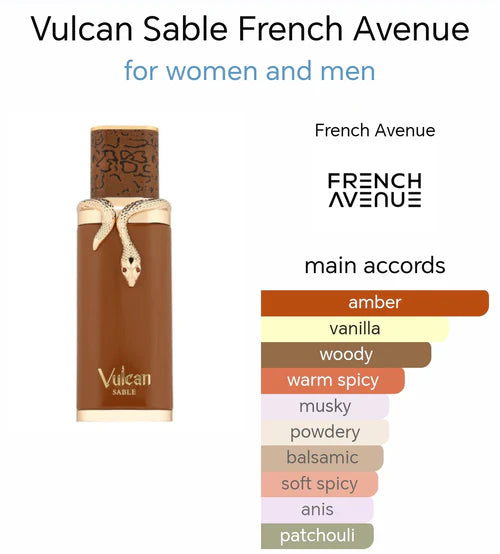 French Avenue Vulcan Sable EDP Perfume 100ml | A Desert Mirage of Warmth and Spice