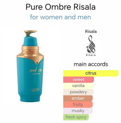 RISALA Pure Ombre for Unisex EDP Spray 100ml | Inspired by Erba Pura Xerjoff