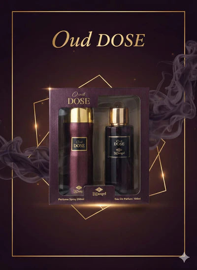 TAD Angel Oud Dose EDP 100ml Perfume& Body Spray 200ml Gift Set