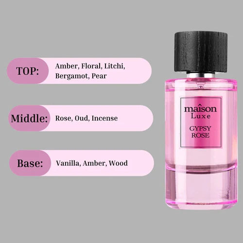 Hamidi MAÎSON LUXE GYPSY ROSE EDP Perfume - 110ML (Inspired by PDM - Delina Exclusif)