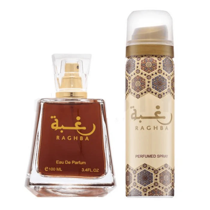 Raghba Unisex Perfume EDP - 100ML (3.4oz) W Deo By Lattafa