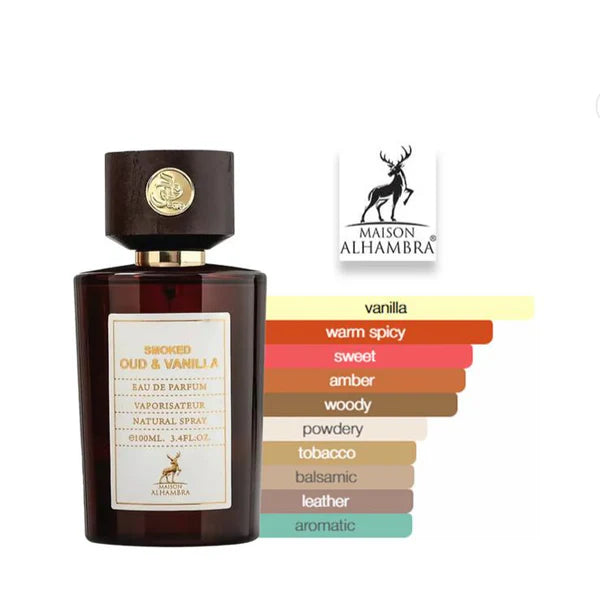 Smoked Oud & Vanilla EDP 100ml by Maison Alhambra