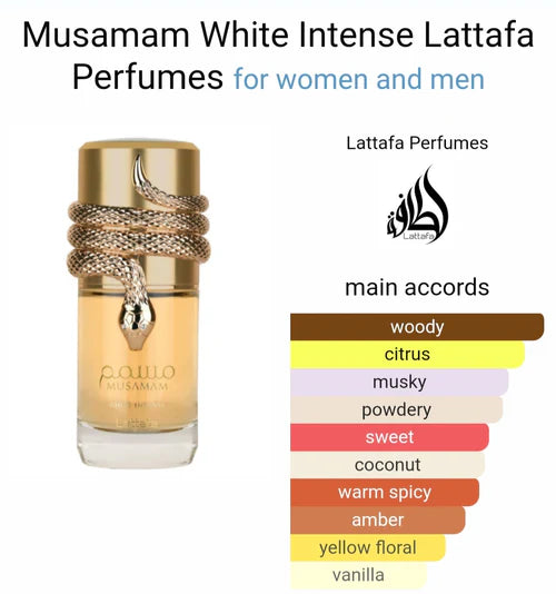 Musamam White Intense EDP Perfume -100ML (3.4Oz) By Lattafa Perfumes