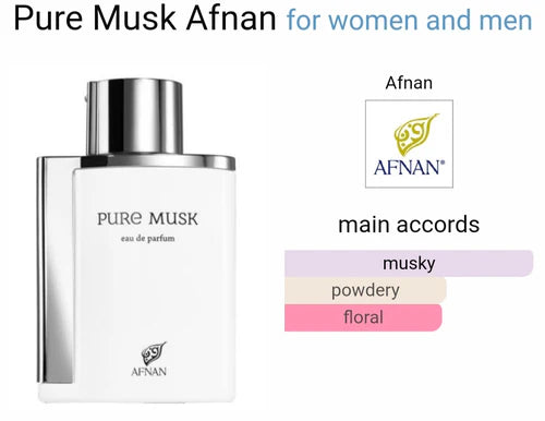 Pure Musk for Men and Women (Unisex), EDP 100ml by Afnan