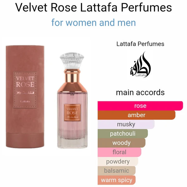 Velvet Rose EDP - 100ML(3.4 Oz) By Lattafa for Men and Women