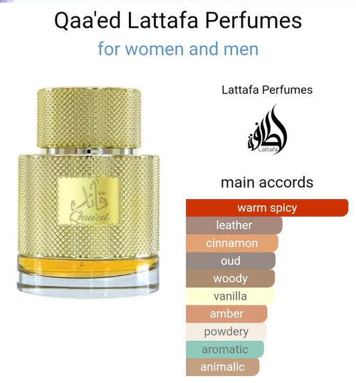 Qa'ed EDP Unisex Perfume -100ml (3.4oz) By Lattafa