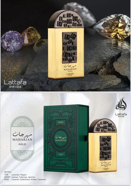 Maharjan Gold EDP - Perfume 100ml (3.4 Oz) I By Lattafa Pride