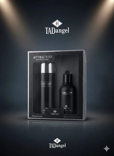 TAD Angel Attractive Pour Homme EDP 100ml Perfume& Body Spray 200ml Gift Set