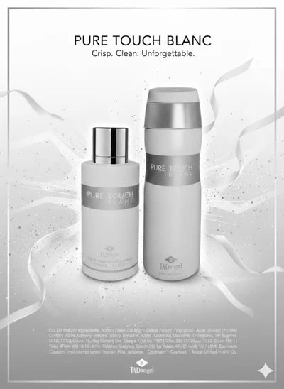 TAD Angel Pure Touch Blanc EDP 100ml Perfume& Body Spray 200ml Gift Set