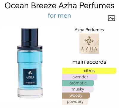 Ocean Breeze EDP for Him 100ml by AZHA Perfumes