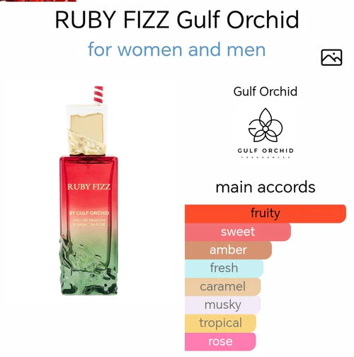 Ruby Fizz EDP Perfume 100ml by Gulf Orchid | Inspired by Eden Juicy Apple 01 Kayali Fragrances