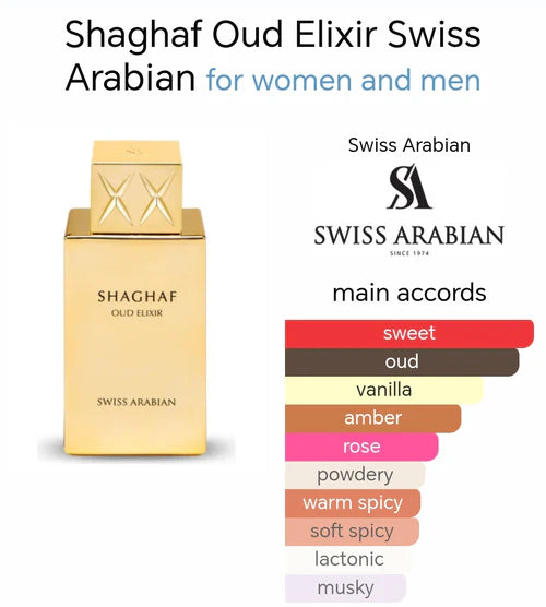 Shaghaf Oud Elixir EDP 75ml Perfume by Swiss Arabian