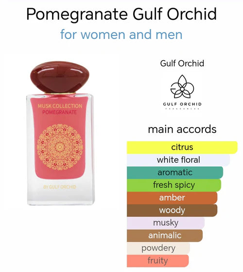 Pomegrante Musk Collection EDP Perfume 60ml by Gulf Orchid