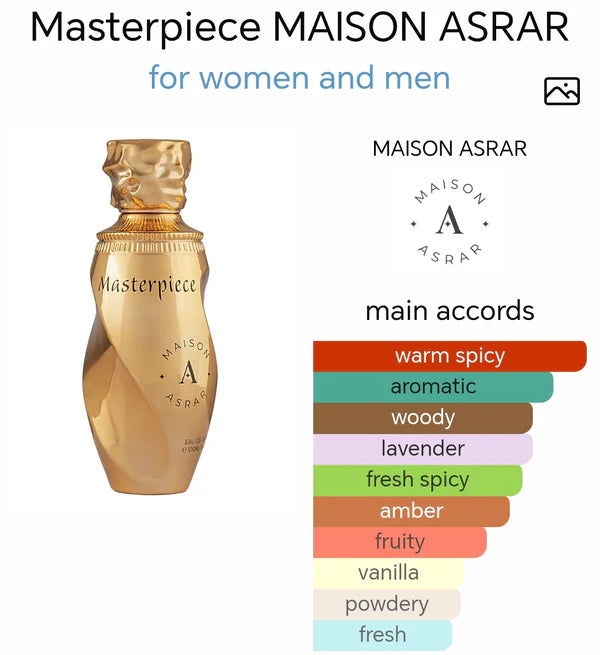 Maison Asrar MASTERPIECE – EDP 100ml | Inspired by Althaïr Parfums de Marly